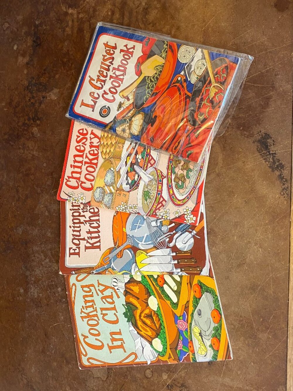 SET Vintage Cookbooks Irena Chalmers Le Creuset Chinese Cookery Clay Illustrated
